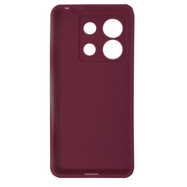 Силиконовый чехол для Xiaomi Redmi Note 13 4G Silicone Case Full Marsala