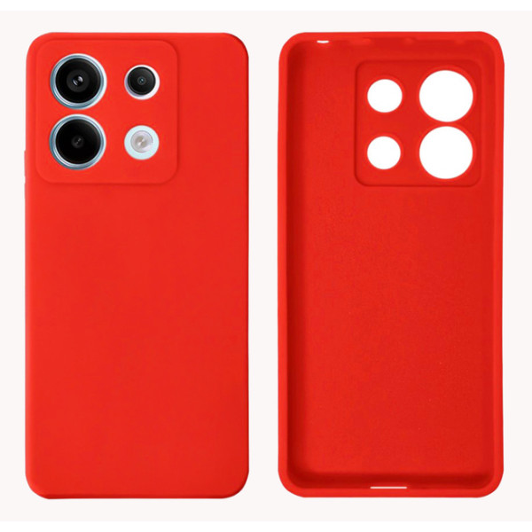 Силиконовый чехол для Xiaomi Redmi Note 13 4G Silicone Case Full Red