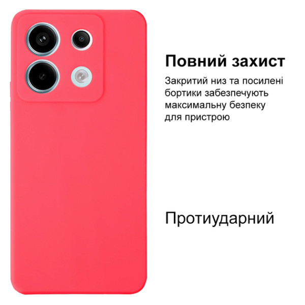 Силіконовий чохол для Xiaomi Redmi Note 13 Pro 4G/ Poco M6 Pro Silicone Case Full Coral