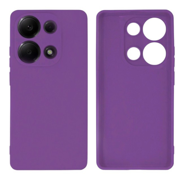 Силіконовий чохол для Xiaomi Redmi Note 13 Pro 4G/Poco M6 Pro Silicone Case Full Purple
