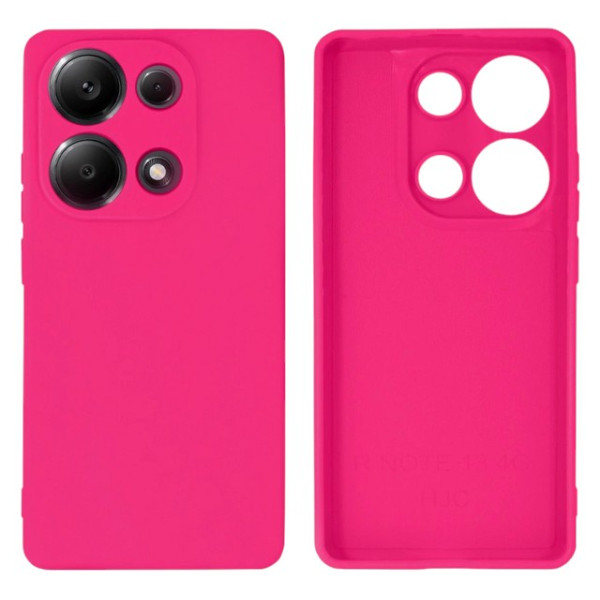 Силіконовий чохол для Xiaomi Redmi Note 13 Pro 4G/Poco M6 Pro Silicone Case Full Shiny Pink
