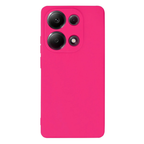 Силіконовий чохол для Xiaomi Redmi Note 13 Pro 4G/Poco M6 Pro Silicone Case Full Shiny Pink