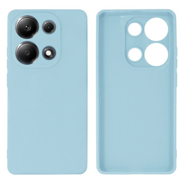Силиконовый чехол для Xiaomi Redmi Note 13 Pro 4G/Poco M6 Pro Silicone Case Full Sky Blue