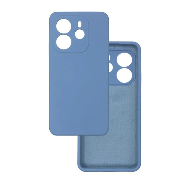 Силиконовый чехол для Xiaomi Redmi Note 14 4G Silicone Case Full Azure