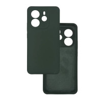 Силиконовый чехол для Xiaomi Redmi Note 14 4G Silicone Case Full Forest Green