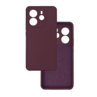 Силіконовий чохол для Xiaomi Redmi Note 14 4G Silicone Case Full Marsala