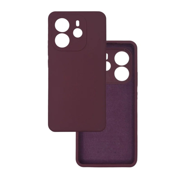 Силіконовий чохол для Xiaomi Redmi Note 14 4G Silicone Case Full Marsala