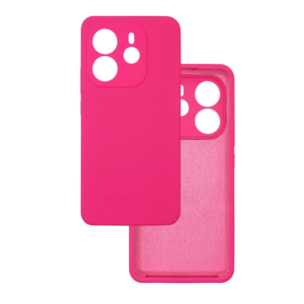 Силіконовий чохол для Xiaomi Redmi Note 14 4G Silicone Case Full Raspberry Red