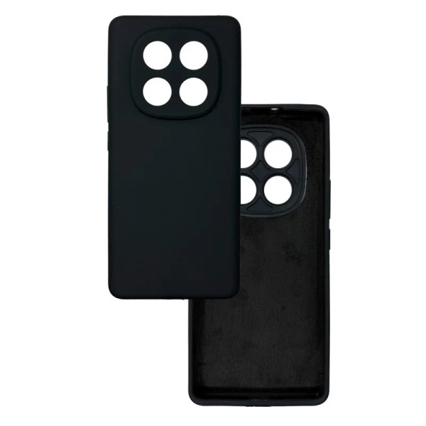 Силиконовый чехол для Xiaomi Redmi Note 14 Pro 4G Silicone Case Full Black