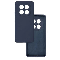 Силиконовый чехол для Xiaomi Redmi Note 14 Pro Plus 5G Silicone Case Full Dark Blue