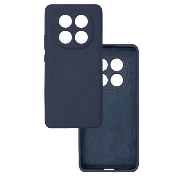 Силиконовый чехол для Xiaomi Redmi Note 14 Pro Plus 5G Silicone Case Full Dark Blue