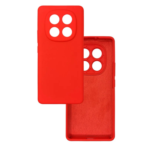 Силиконовый чехол для Xiaomi Redmi Note 14 Pro Plus 5G Silicone Case Full Red