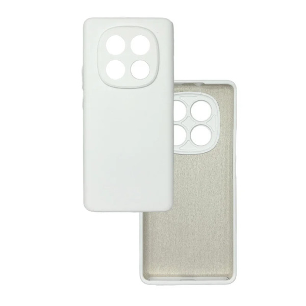 Силиконовый чехол для Xiaomi Redmi Note 14 Pro Plus 5G Silicone Case Full White
