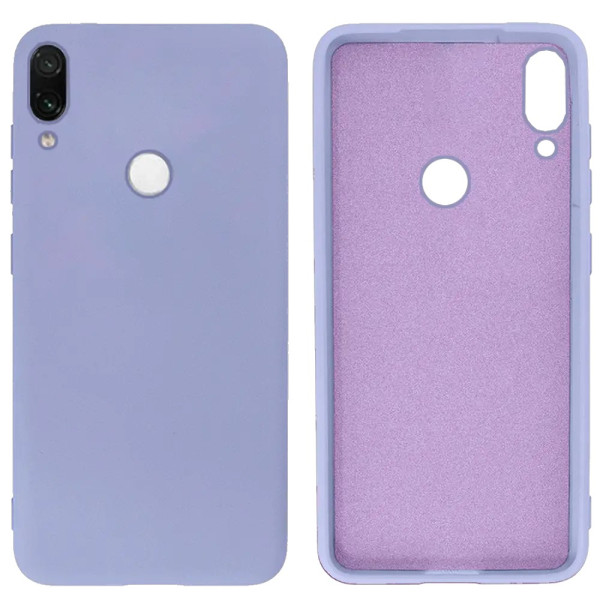 Силиконовый чехол для Xiaomi Redmi Note 7/ Note 7 Pro Silicone Case Light Purple