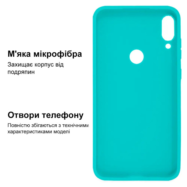 Силиконовый чехол для Xiaomi Redmi Note 7/ Note 7 Pro Silicone Case Sea Blue