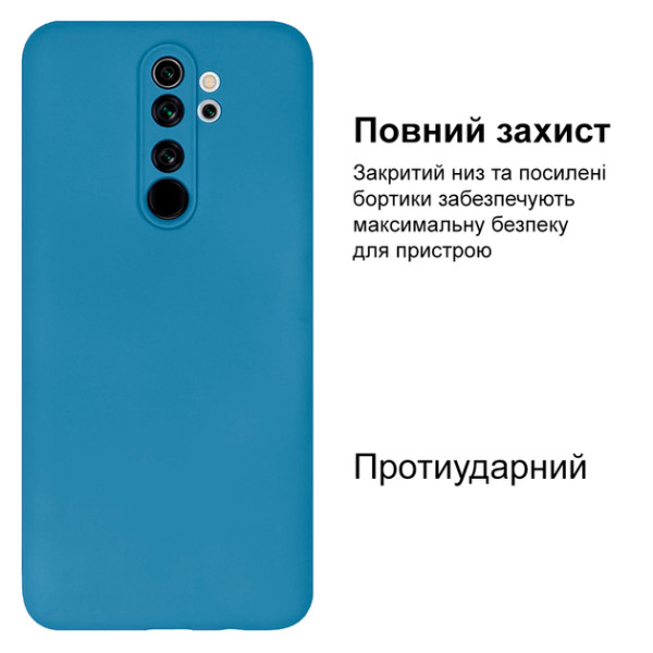 Силіконовий чохол для Xiaomi Redmi Note 8 Pro Silicone Case Azure