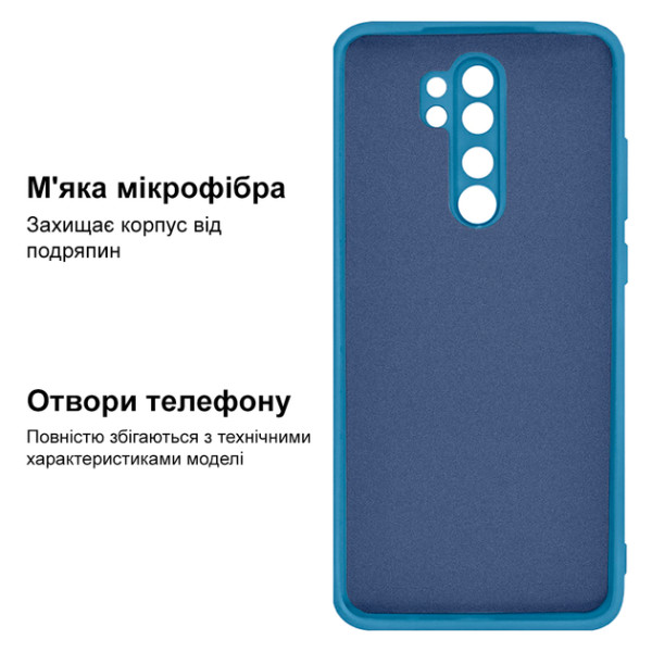 Силіконовий чохол для Xiaomi Redmi Note 8 Pro Silicone Case Azure