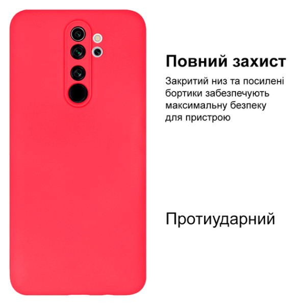 Силиконовый чехол для Xiaomi Redmi Note 8 Pro Silicone Case Coral