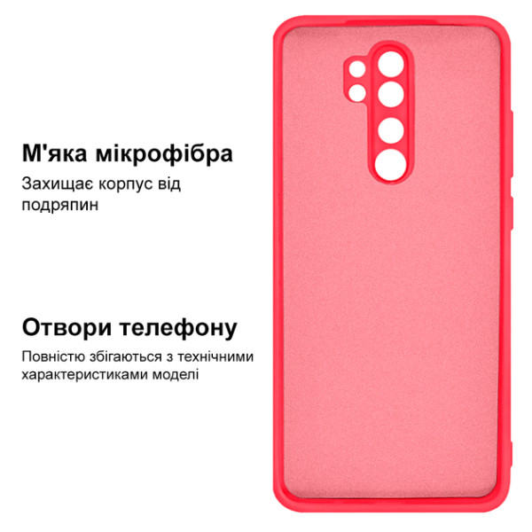 Силиконовый чехол для Xiaomi Redmi Note 8 Pro Silicone Case Coral