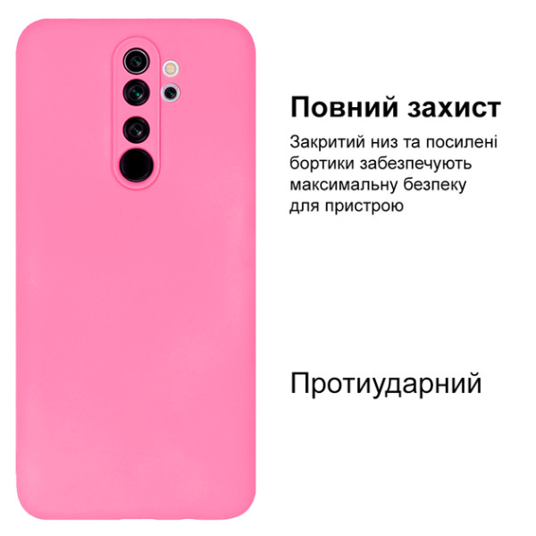 Силиконовый чехол для Xiaomi Redmi Note 8 Pro Silicone Case Light Pink