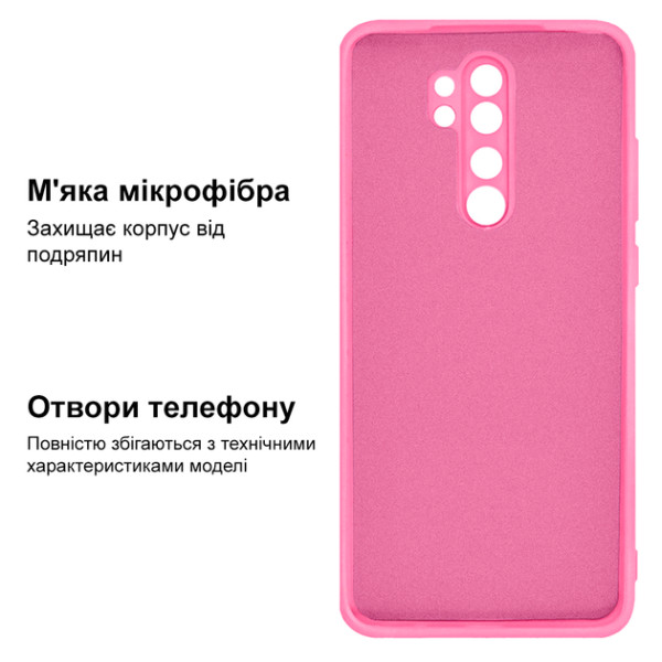 Силиконовый чехол для Xiaomi Redmi Note 8 Pro Silicone Case Light Pink