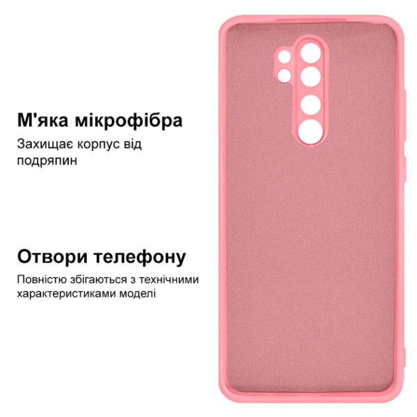 Силиконовый чехол для Xiaomi Redmi Note 8 Pro Silicone Case Pink