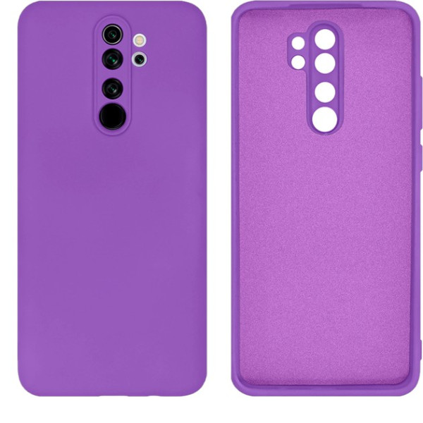 Силиконовый чехол для Xiaomi Redmi Note 8 Pro Silicone Case Purple
