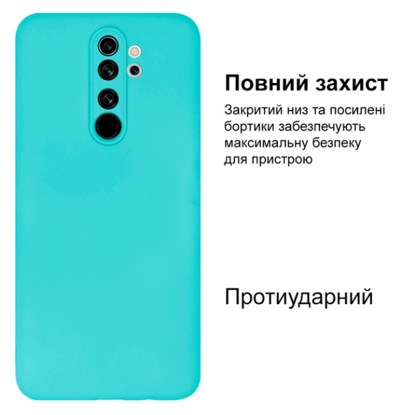 Силиконовый чехол для Xiaomi Redmi Note 8 Pro Silicone Case Sea Blue