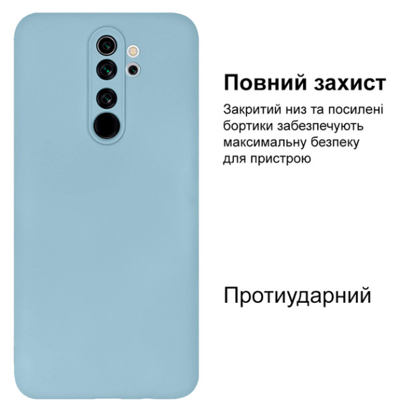 Силиконовый чехол для Xiaomi Redmi Note 8 Pro Silicone Case Sky Blue