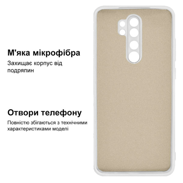 Силіконовий чохол для Xiaomi Redmi Note 8 Pro Silicone Case White
