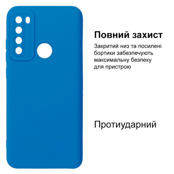 Силіконовий чохол для Xiaomi Redmi Note 8 Silicone Case Azure