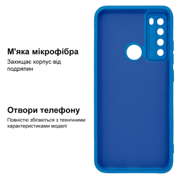 Силіконовий чохол для Xiaomi Redmi Note 8 Silicone Case Azure