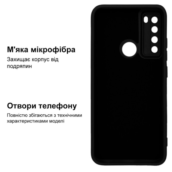 Силіконовий чохол для Xiaomi Redmi Note 8 Silicone Case Black