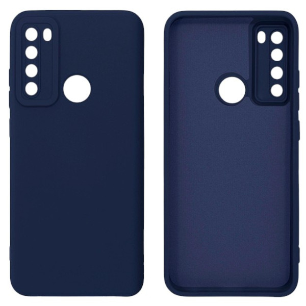 Силиконовый чехол для Xiaomi Redmi Note 8 Silicone Case Dark Blue