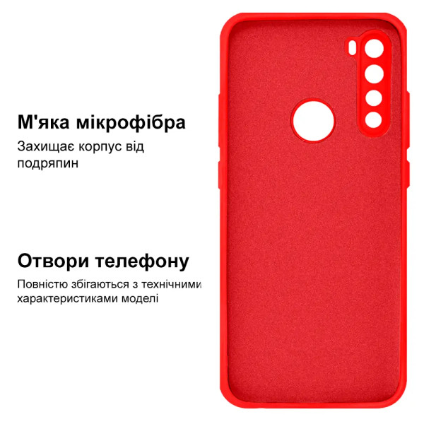 Силіконовий чохол для Xiaomi Redmi Note 8 Silicone Case Red
