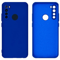 Силиконовый чехол для Xiaomi Redmi Note 8T Silicone Case Full Neon Blue
