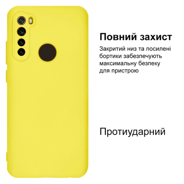 Силиконовый чехол для Xiaomi Redmi Note 8T Silicone Case Lemonade