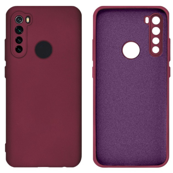 Силиконовый чехол для Xiaomi Redmi Note 8T Silicone Case Marsala