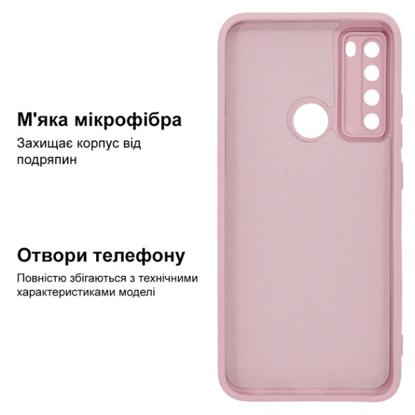 Силіконовий чохол для Xiaomi Redmi Note 8T Silicone Case Pink Sand