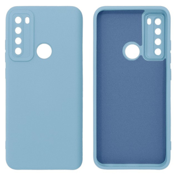Силиконовый чехол для Xiaomi Redmi Note 8T Silicone Case Небесно-голубой