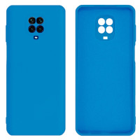 Силиконовый чехол для Xiaomi Redmi Note 9 Pro/ Note 9S Silicone Case Full Azure