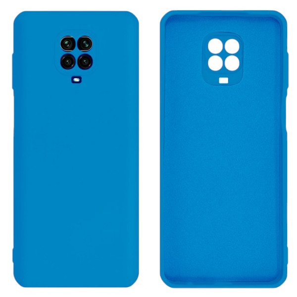 Силіконовий чохол для Xiaomi Redmi Note 9 Pro/ Note 9S Silicone Case Full Azure