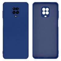 Силиконовый чехол для Xiaomi Redmi Note 9 Pro/ Note 9S Silicone Case Full Dark Blue