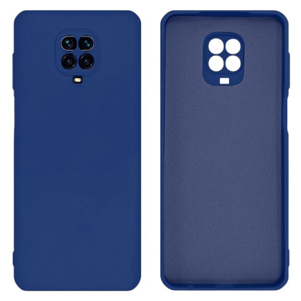 Силиконовый чехол для Xiaomi Redmi Note 9 Pro/ Note 9S Silicone Case Full Dark Blue