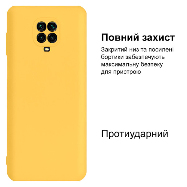 Силіконовий чохол для Xiaomi Redmi Note 9 Pro/ Note 9S Silicone Case Full Lemonade
