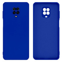 Силиконовый чехол для Xiaomi Redmi Note 9 Pro/ Note 9S Silicone Case Full Neon Blue