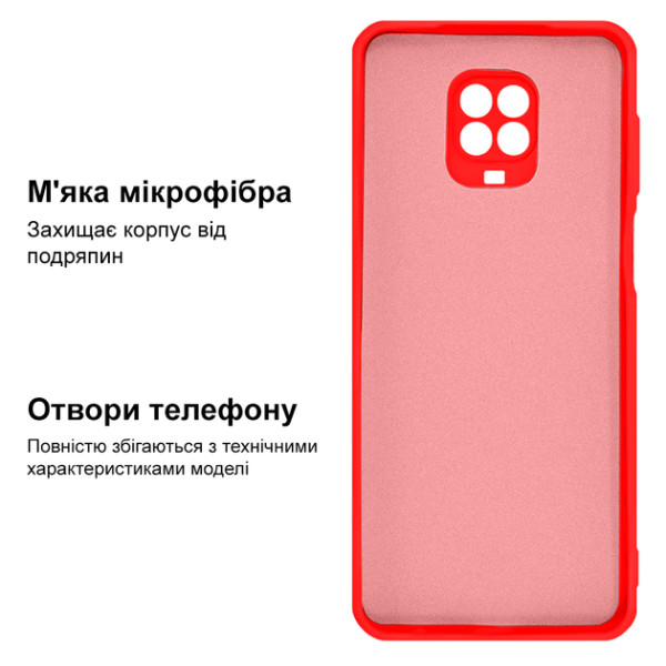 Силіконовий чохол для Xiaomi Redmi Note 9 Pro/ Note 9S Silicone Case Full Red