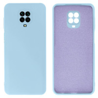 Силиконовый чехол для Xiaomi Redmi Note 9 Pro/ Note 9S Silicone Case Full Sky Blue