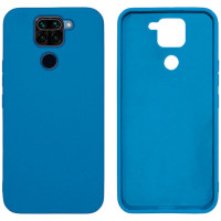 Силиконовый чехол для Xiaomi Redmi Note 9 Silicone Case Full Azure