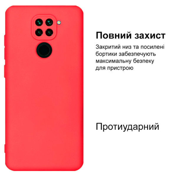 Силіконовий чохол для Xiaomi Redmi Note 9 Silicone Case Full Coral